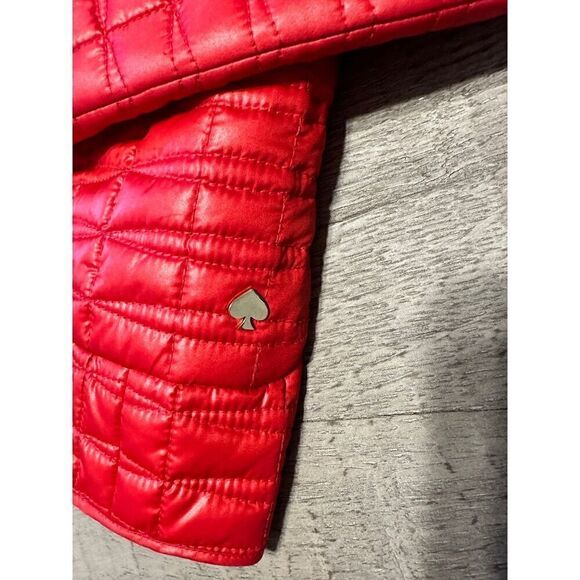 New Kate Spade Puffer Jacket in Candied Red - Picture 2 of 5